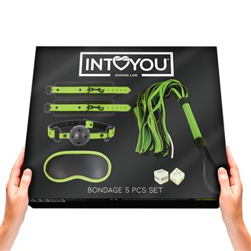 INTOYOU SHINING LINE GLOW IN THE DARK BONDAGE SET WITH 5 PZS
