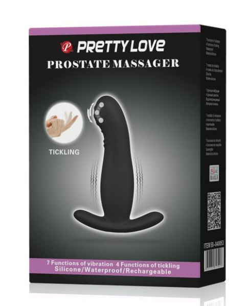 PRETTYLOVE VIBRATOR PROSTATE MASSAGER WITH TICKLING FUNCTION