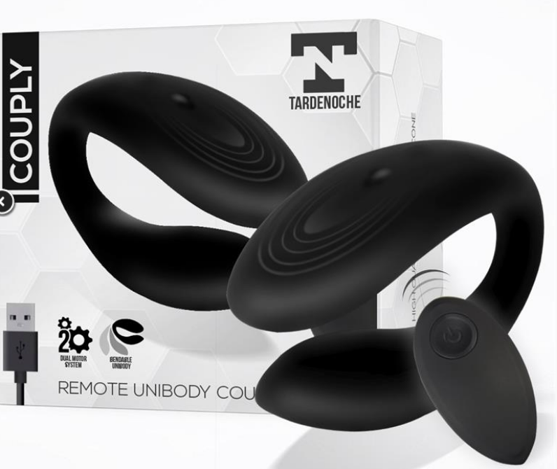 TARDENOCHE COUPLY COUPLE TOY WITH REMOTE CONTROL USB UNIBODY LIQUID SILICONE