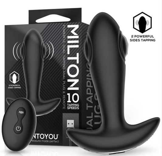INTOYOU MILTON DUAL TAPPING ANAL PLUG WITH REMOTE CONTROL