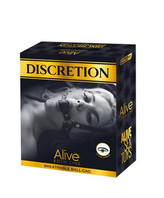 ALIVE DISCRETION BREATHABLE GAG BLACK