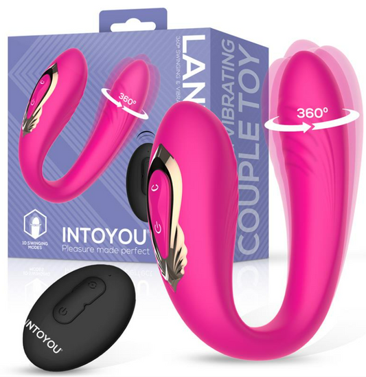 INTOYOU LANTY COUPLES TOY WITH 360º OSCILLATION AND REMOTE CONTROL