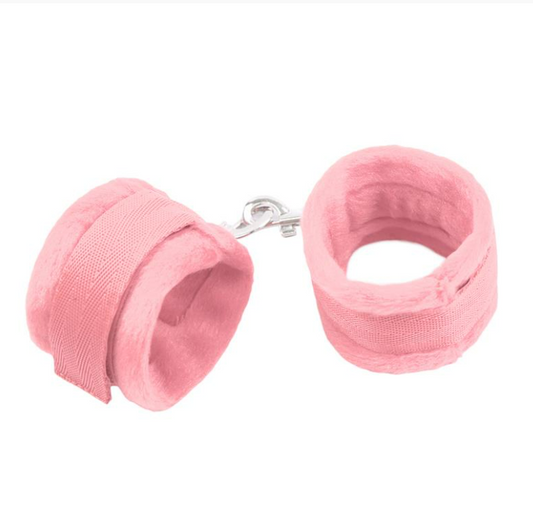 INTOYOU BDSM LINE HANDCUFFS WITH VELCRO WITH LONG FUR
