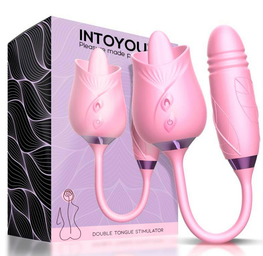 INTOYOU MARTINELLA DOUBLE TONGUE CLIRIS STIMULATOR AND THRUSTING EGG