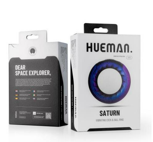 HUEMAN SATURN VIBRATING COCK RING WATERPROOF USB