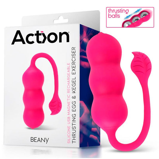 ACTION Beany Vibrating Egg and Kegel Exerciser USB Silicone