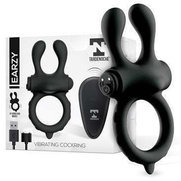 TARDENOCHE EARZY VIBRATING PENIS RING WITH REMOTE CONTROL USB MAGNETIC SILICONE