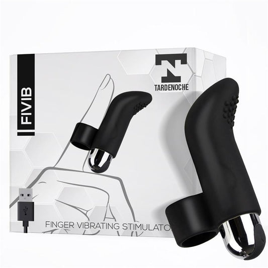 TARDENOCHE Fivib Finger Vibrating Stimulator USB Silicone Black