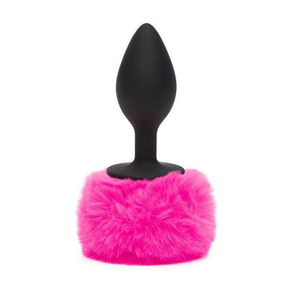 HAPPY RABBIT BUTT PLUG WITH FUR TAIL PINK LARGE