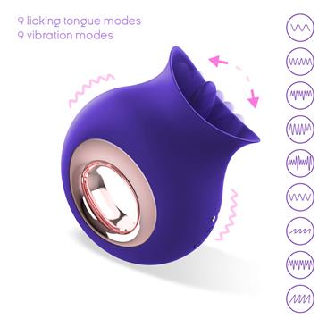 ACTION NO. TWENTYFIVE LICKING TONGUE AND VIBRATOR CLITORIS MASSAGER