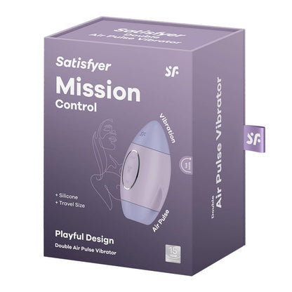 SATISFYER MISSION CONTROL CLIT SUCKER AND VIBRATOR VIOLET