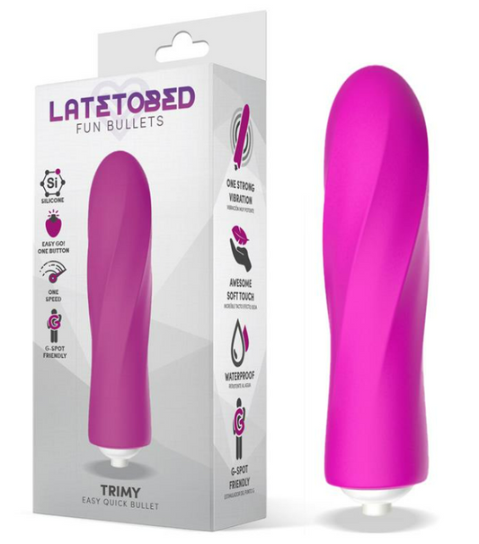 LATETOBED TRIMY EASY QUICK VIBRATING BULLET SILICONE PINK