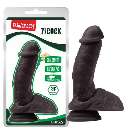 CHISA DILDO DUAL DENSITY FASHION DUDE 7.3" FLESH