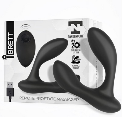 TARDENOCHE BRETT PROSTATE MASSAGER REMOTE CONTROL USB LIQUID SILICONE