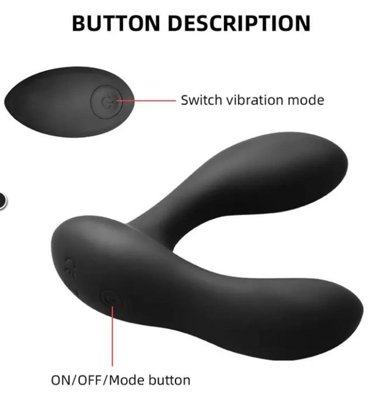 TARDENOCHE BRETT PROSTATE MASSAGER REMOTE CONTROL USB LIQUID SILICONE