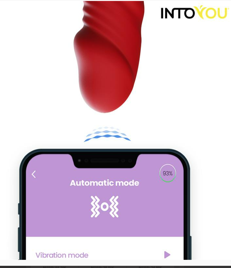 INTOYOU APP SERIES ASCEN THRUSTING AND WAVING VIBE WITH APP MAGNETIC USB