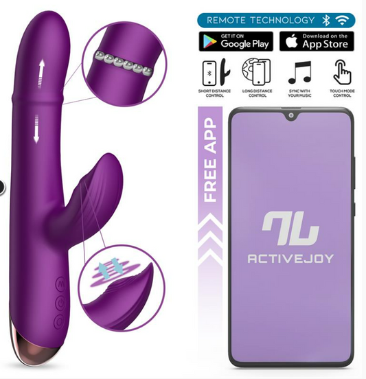 INTOYOU APP SERIES SENDEL VIBE WITH UP AND DOWN INTERNAL BEADS RING AND PULSATION WITH APP