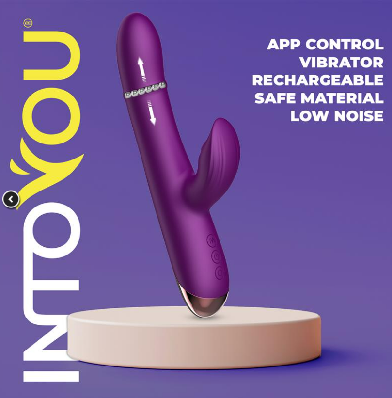 INTOYOU APP SERIES SENDEL VIBE WITH UP AND DOWN INTERNAL BEADS RING AND PULSATION WITH APP