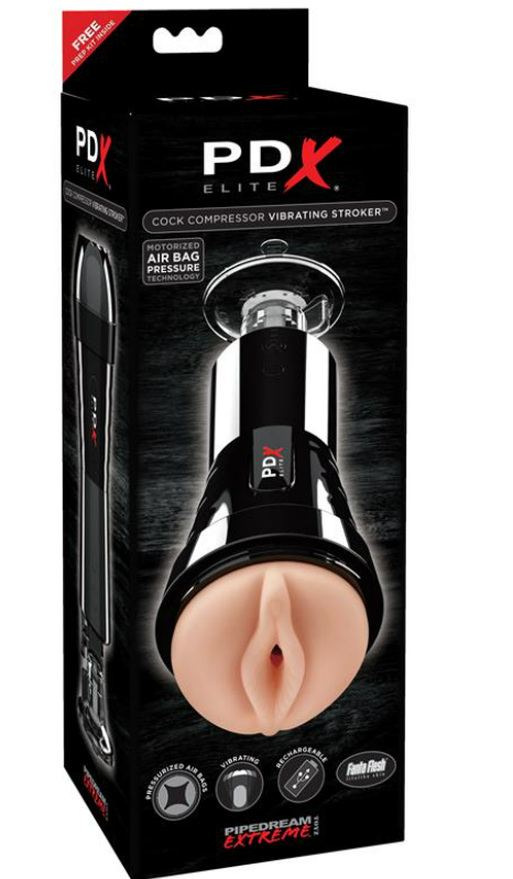 PDX ELITE PDX ELITE COCK COMPRESSOR VIBRATING STROKER