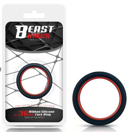 BEAST RINGS PENIS RING 100% SOLID SILICONE 3.6 CM