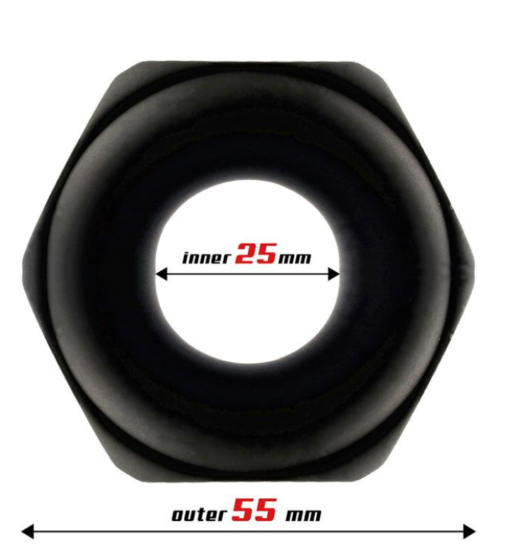 BEAST RINGS PENIS RING NUT LIQUID SILICONE 25 MM