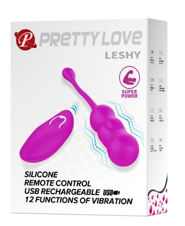 PRETTYLOVE LESHY VIBRATING EGG WITH REMOTE CONTROL USB