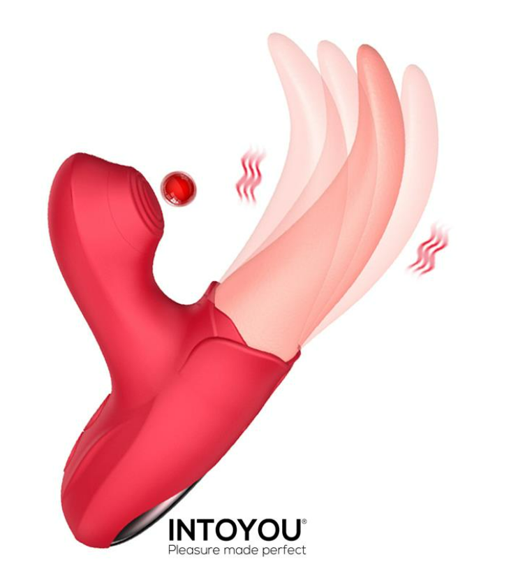 INTOYOU DOUBLE STIMULATOR CRAZY TONGUE AND PULSATION