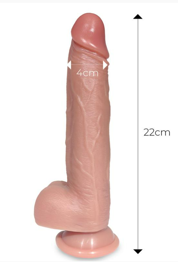 CENTAURO TIBERIO REALISTIC TURBO SHAKING DILDO WITH THRUSTING, 360º ROTATION, AND REMOTE CONTROL LIQUID SILICONE