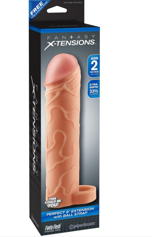 FANTASY X-TENSIONS FANTASY X-TENSIONS PERFECT 5,1 CM EXTENSION WITH BALL STRAP - FLESH