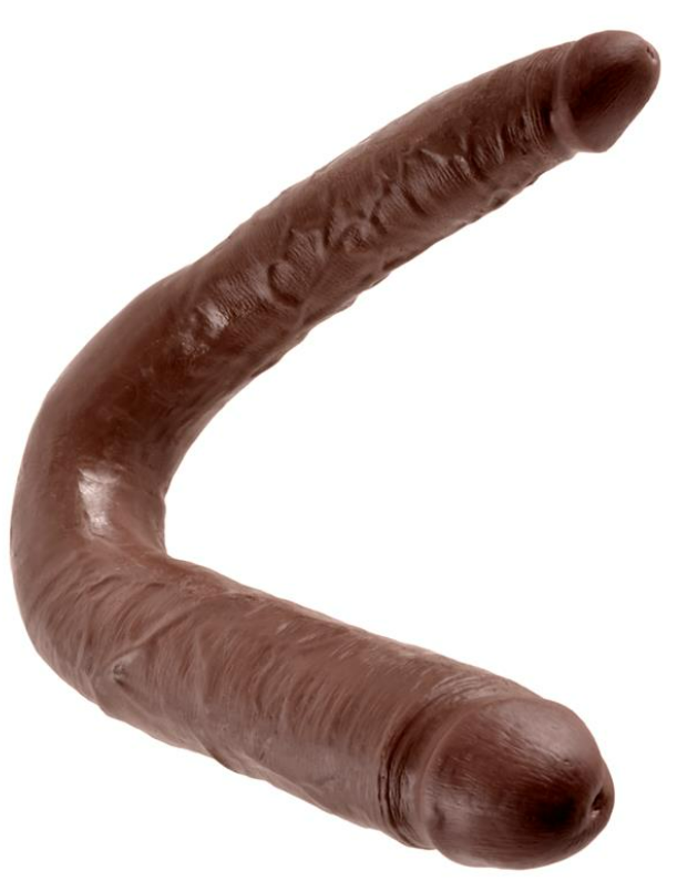 KING COCK KING COCK DOUBLE PENETRATOR COCK LARGE - BROWN