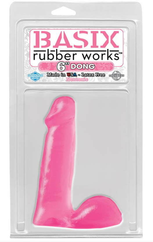 BASIX RUBBER WORKS BASIX RUBBER WORKS 15,24 CM DONG - COLOUR PINK