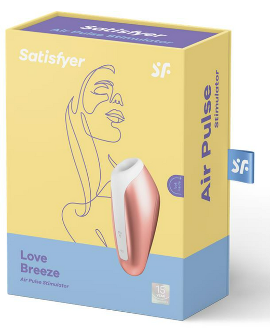 SATISFYER LOVE BREEZE SUCKER WITH VIBRATION COPPER