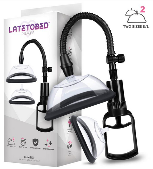 LATETOBED BUMBER MANUAL VACUUM VAGINA PUMP 2 CUPS