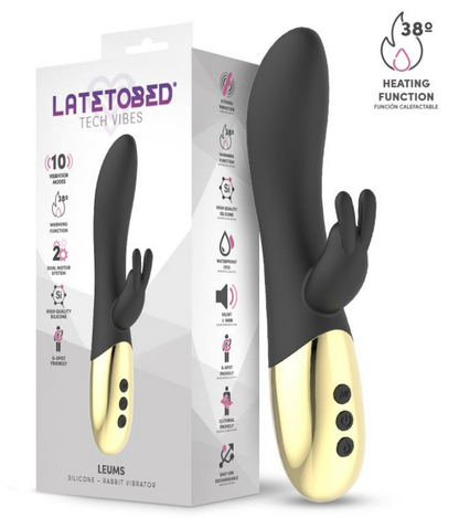 LATETOBED LEUMS RABBIT VIBE WITH WARMING FUNCTIO G SPOT MAGNETIC USB