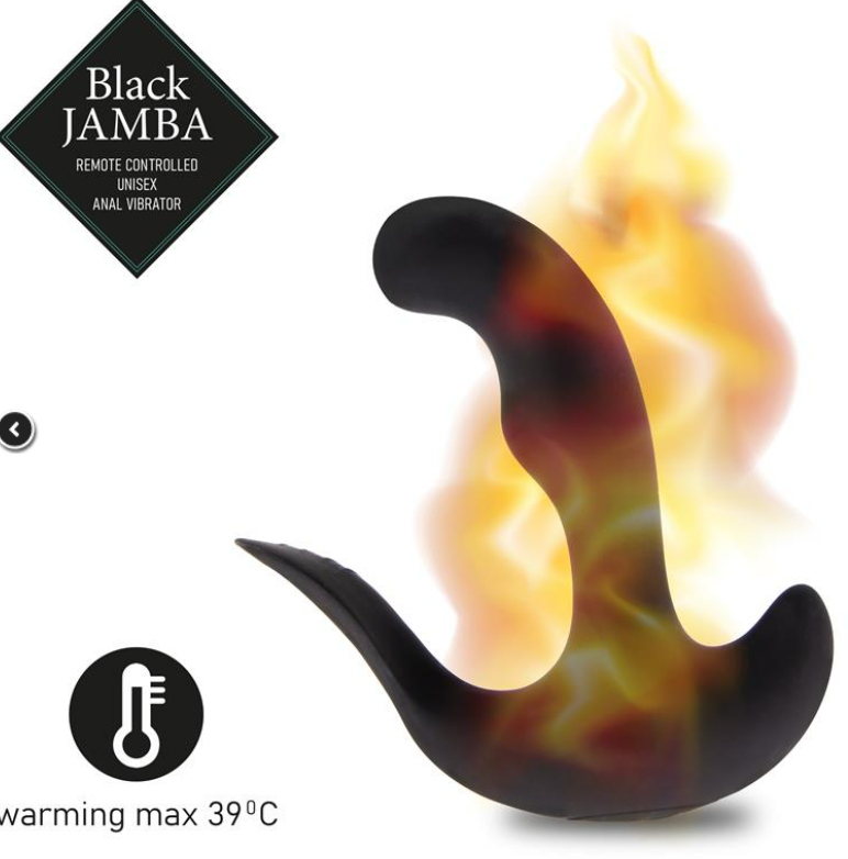 FEELZTOYS JAMBA ANAL VIBRATOR AND G-SPOT STIMULATOR BLACK