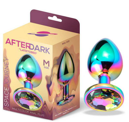 AFTERDARK SPACE JOURNEY MULTICOLOR BUTT PLUG WITH JEWEL