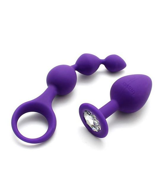 RIMBA TOYS ANAL PLEASURE PLAY SET BARCELONA PURPLE