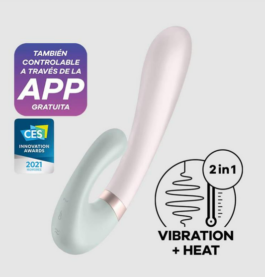 SATISFYER HEAT WAVE HEAT FUNCTION VIBE AND APP MINT