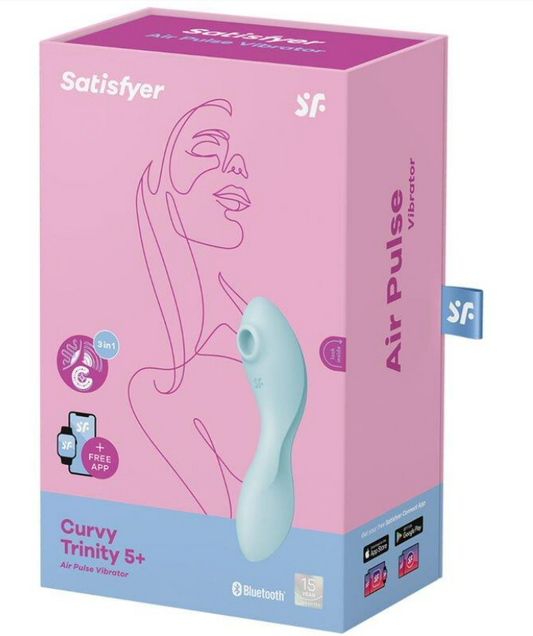 SATISFYER CURVY TRINITY 5 WITH APP SATISFYER CONNECT BLUE