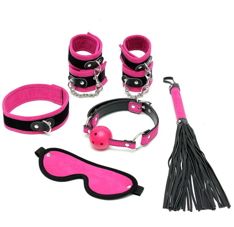 BONDAGE PLAY RIMBA BONDAGE PLAY COMPLETE RESTRAINT SET 6 PIECES PINK