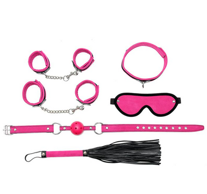 BONDAGE PLAY RIMBA BONDAGE PLAY COMPLETE RESTRAINT SET 6 PIECES PINK