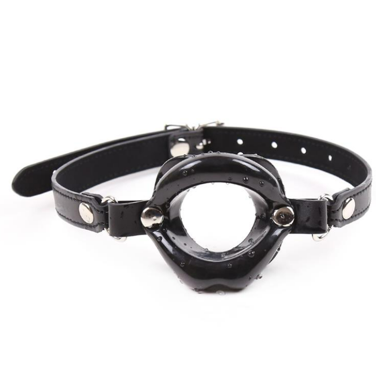 LATETOBED BDSM LINE GAG BALL MOUTH SHAPED BLACK