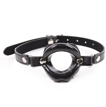 LATETOBED BDSM LINE GAG BALL MOUTH SHAPED BLACK