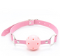 LATETOBED BDSM LINE BALL GAG BREATHABLE ASJUSTABLE BALL 4,5 CM PINK