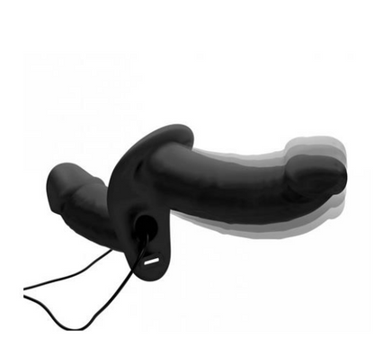 STRAP U POWER PEGGER DOUBLE STRAP-ON VIBRATOR BLACK