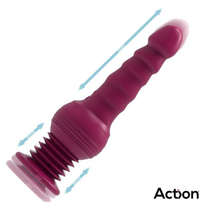 ACTION ROCKET ULTRA JET THRUSTER VIBRATOR WITH POWERFULL SUCTION CUP