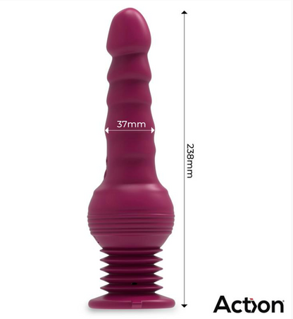 ACTION ROCKET ULTRA JET THRUSTER VIBRATOR WITH POWERFULL SUCTION CUP