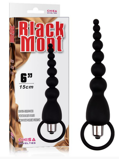 CHISA ANAL CHAIN ELITE POWER 19.5 CM SILICONE BLACK