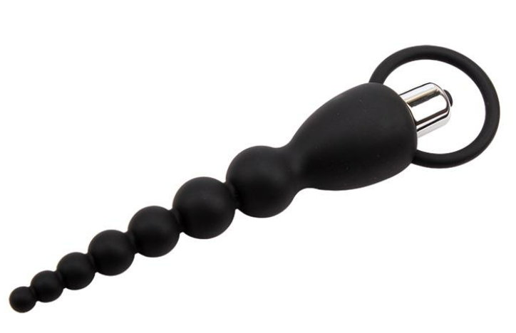 CHISA ANAL CHAIN ELITE POWER 19.5 CM SILICONE BLACK