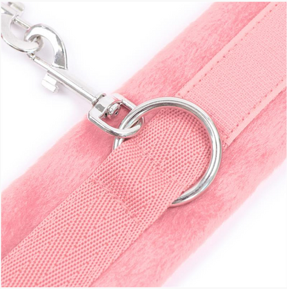 INTOYOU BDSM LINE HANDCUFFS WITH VELCRO WITH LONG FUR